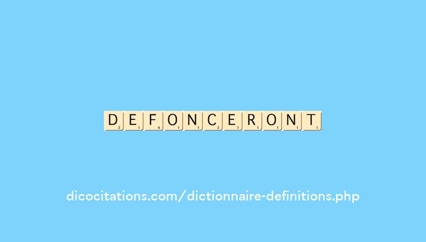 defonceront defonceront
