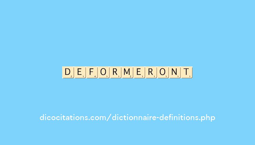 deformeront deformeront