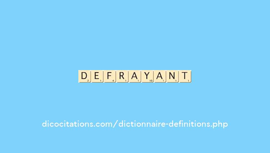 defrayant defrayant