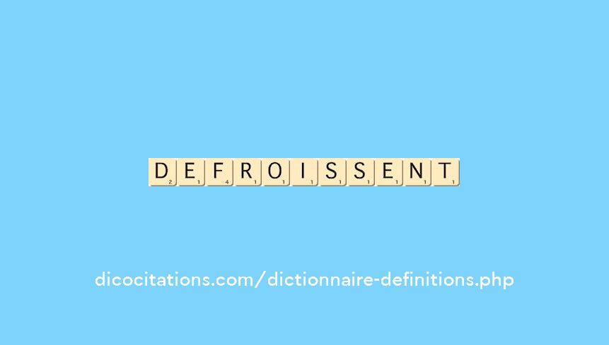 defroissent defroissent