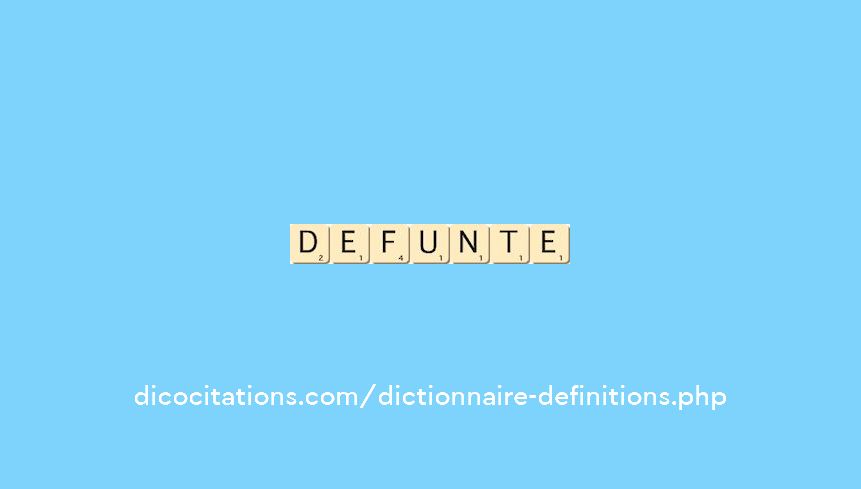defunte