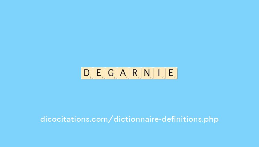 degarnie degarnie