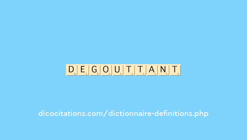 degouttant degouttant