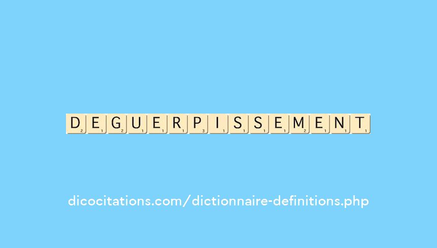 deguerpissement
