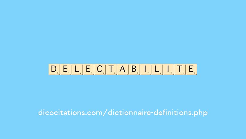 delectabilite