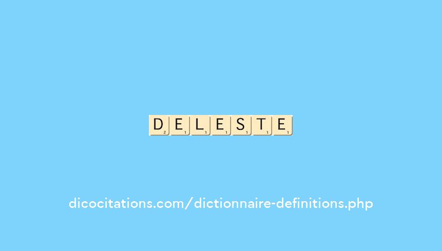 deleste deleste