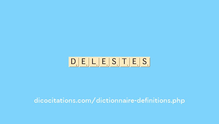 delestes delestes