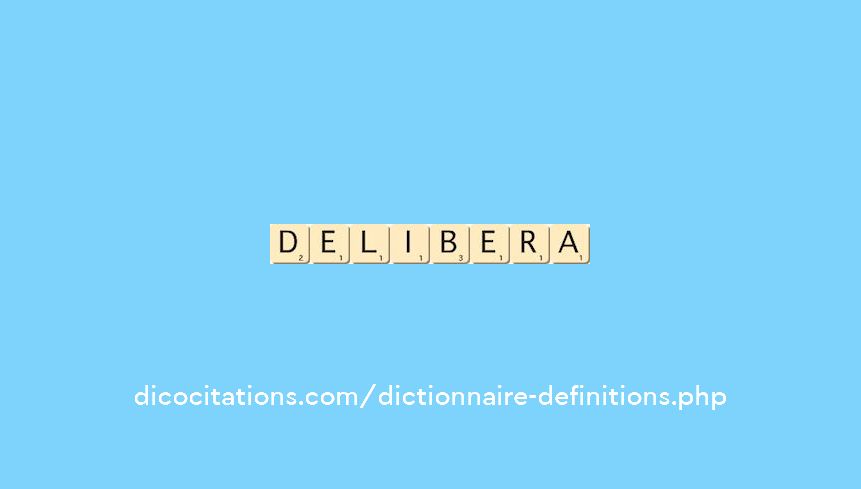 delibera delibera