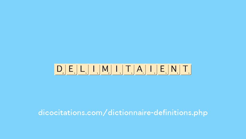 delimitaient delimitaient