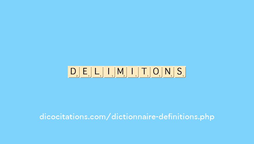 delimitons delimitons
