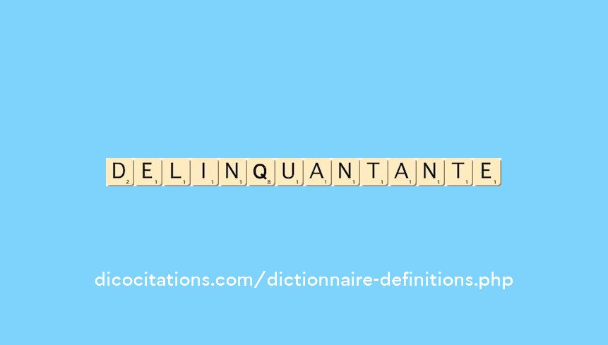 delinquant--ante