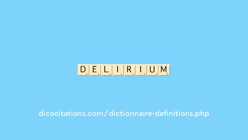 delirium delirium