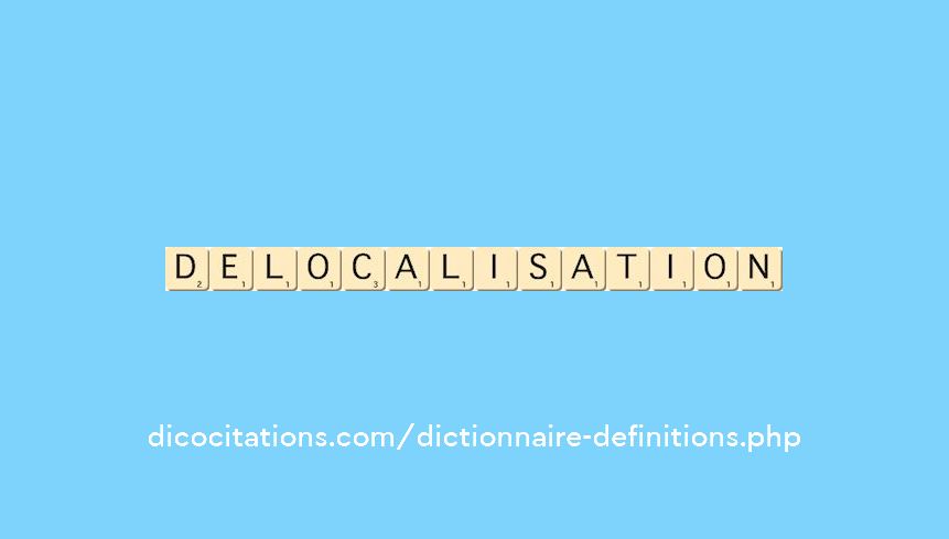 delocalisation
