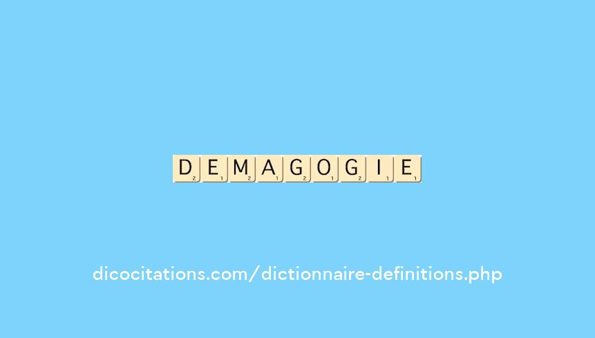 demagogie demagogie