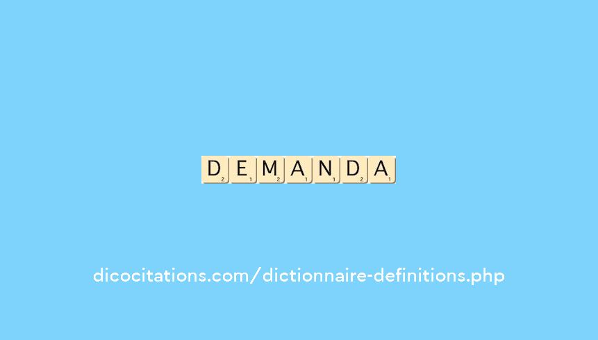 demanda demanda
