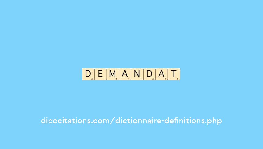 demandat demandat