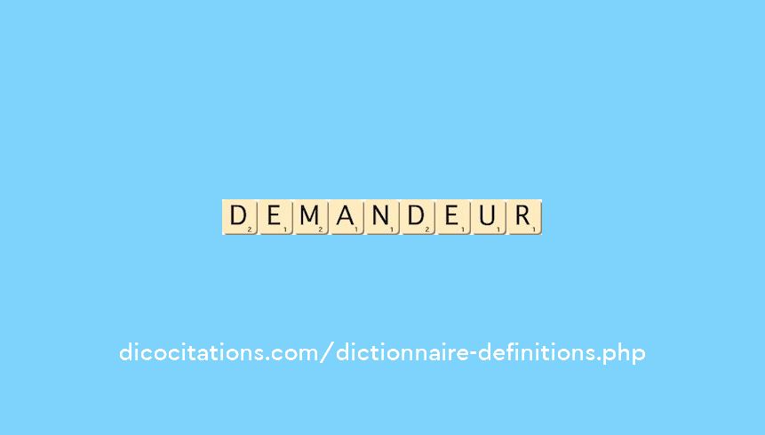 demandeur demandeur