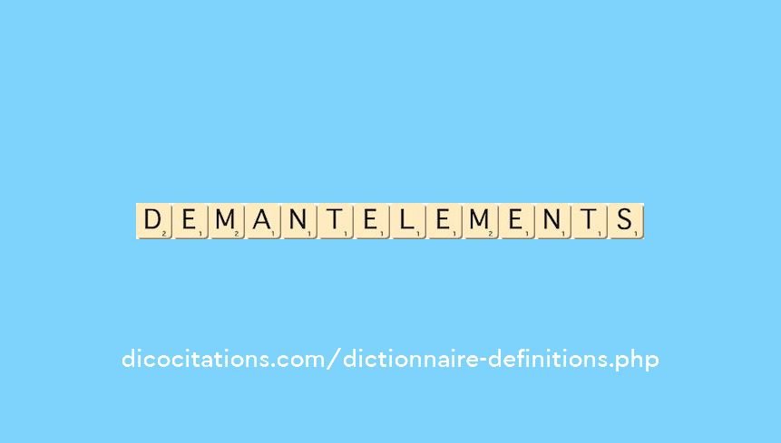 demantelements demantelements