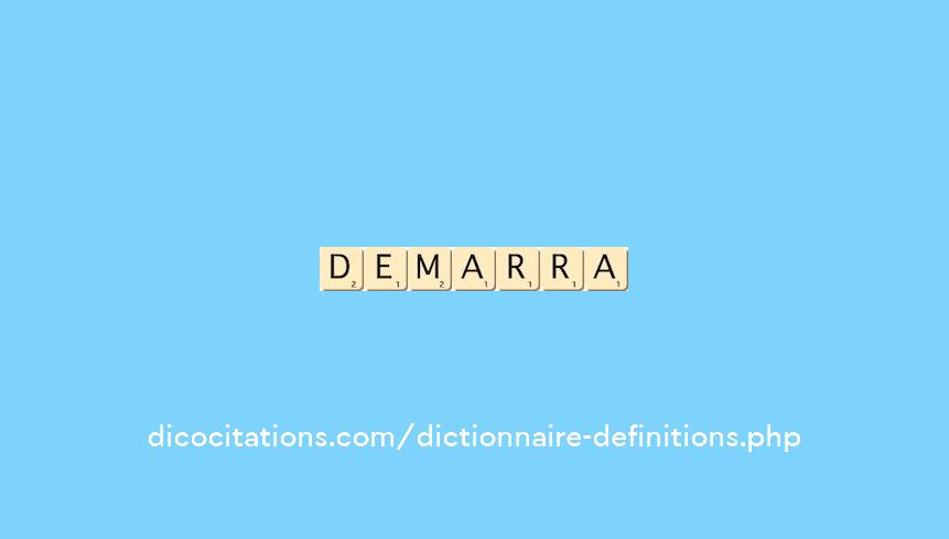 demarra demarra