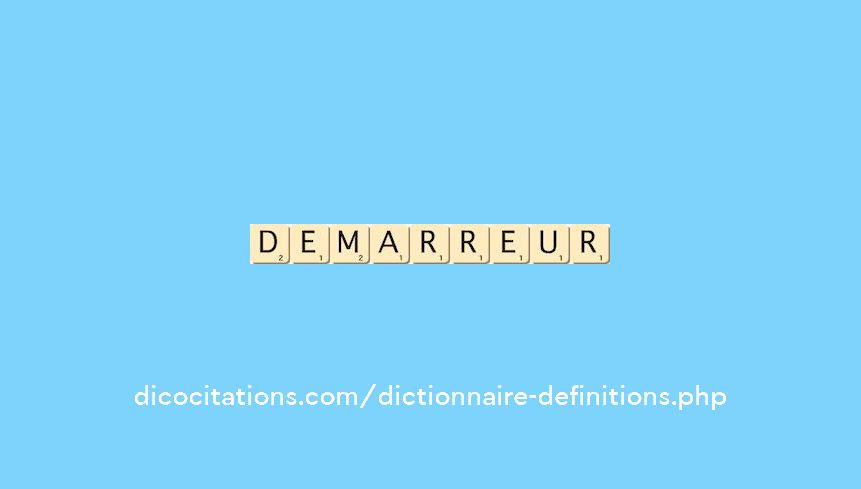demarreur demarreur