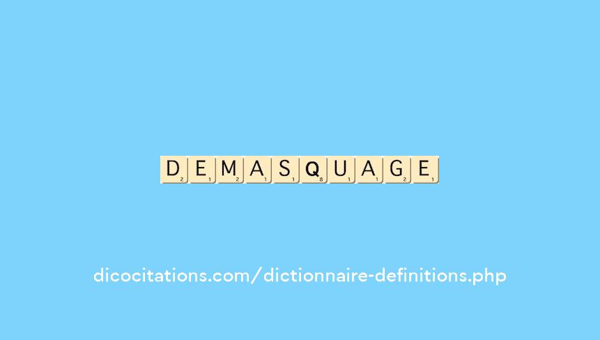 demasquage demasquage