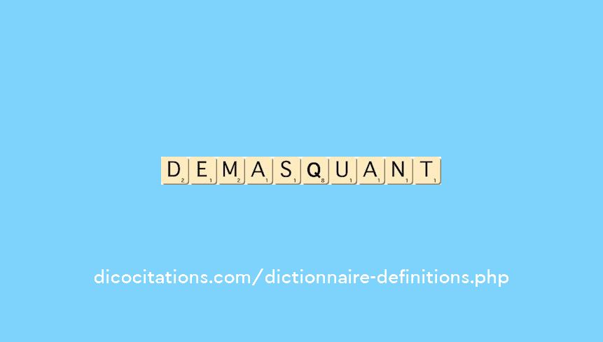 demasquant demasquant