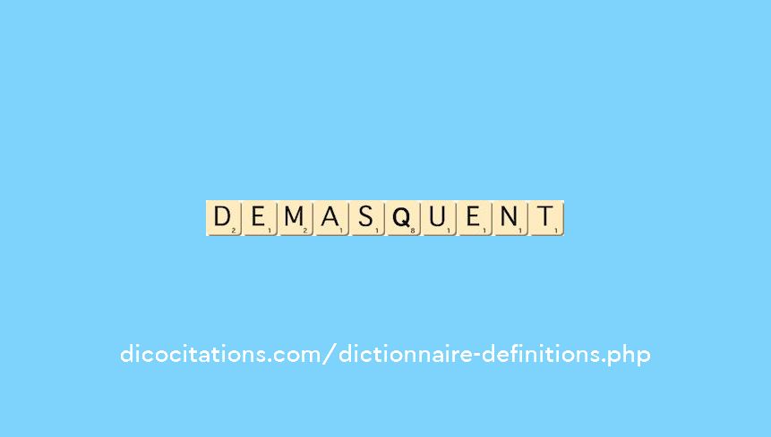 demasquent demasquent