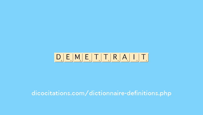 demettrait demettrait