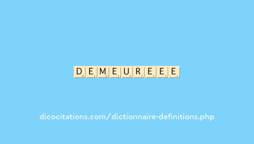demeure--ee