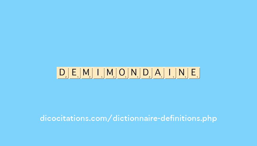 demi-mondaine demi-mondaine