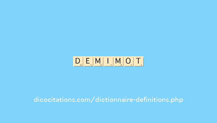 demi-mot demi-mot