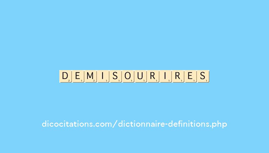 demi-sourires demi-sourires