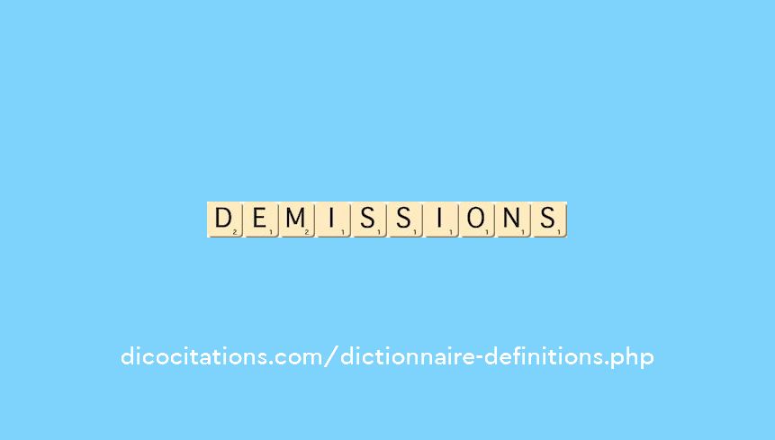 demissions