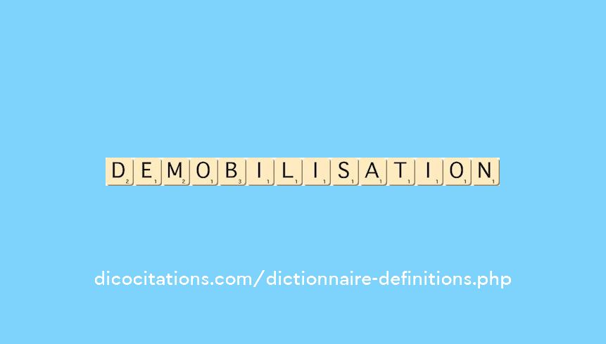 demobilisation