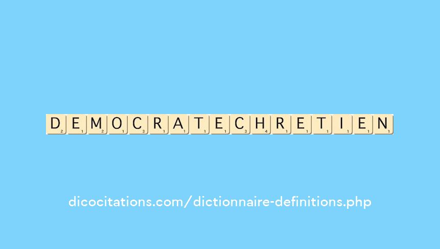 democrate-chretien democrate-chretien