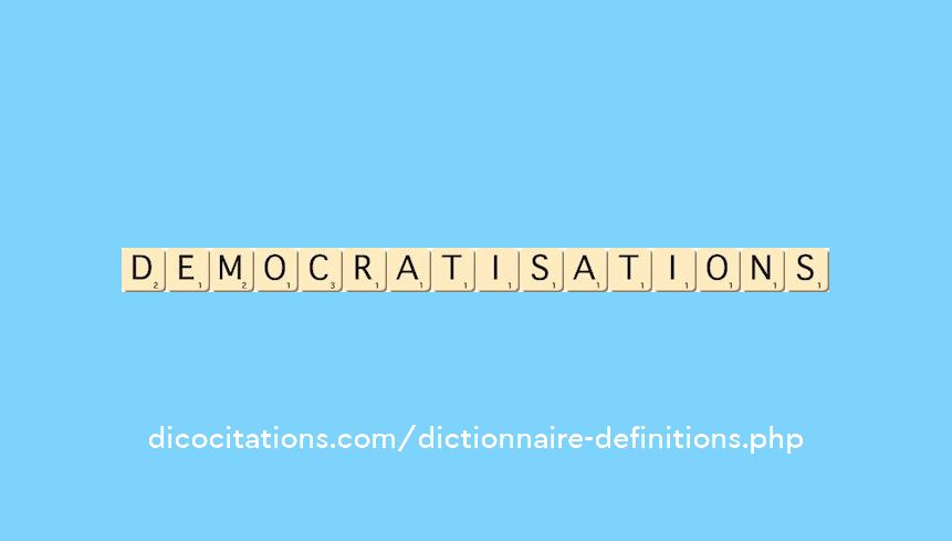 democratisations