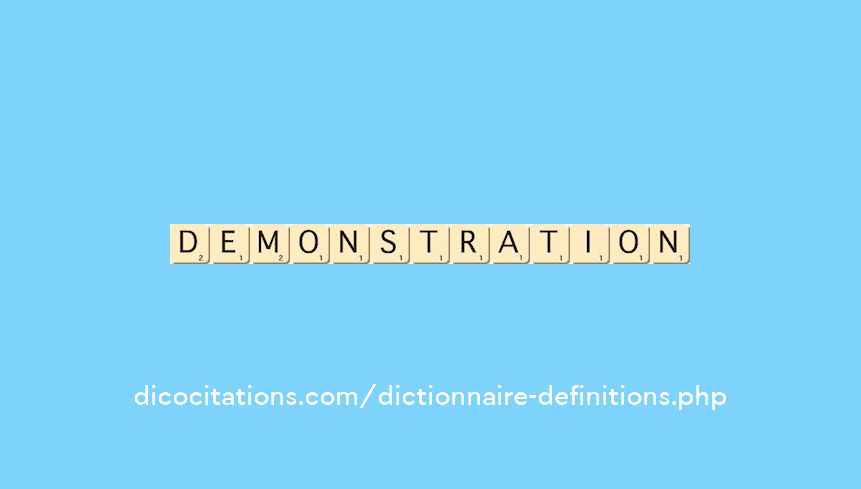 demonstration