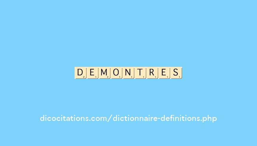 demontres demontres