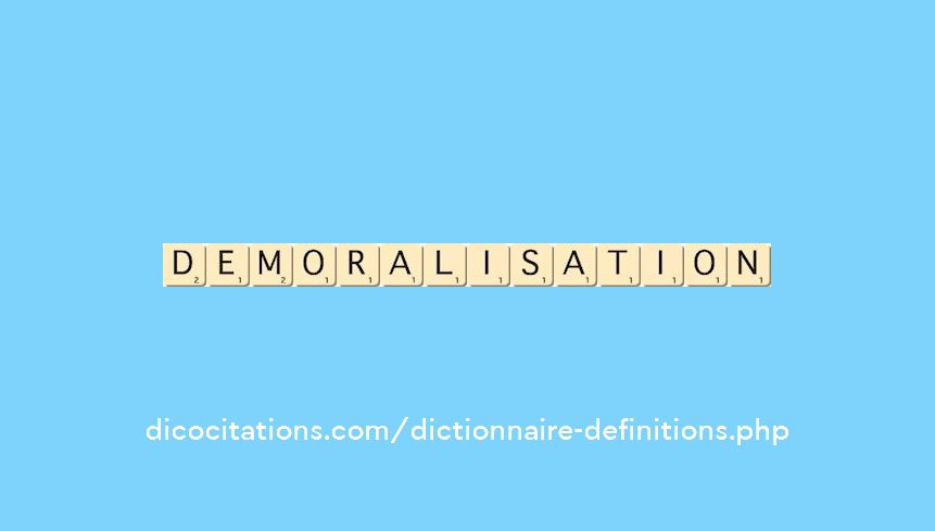 demoralisation