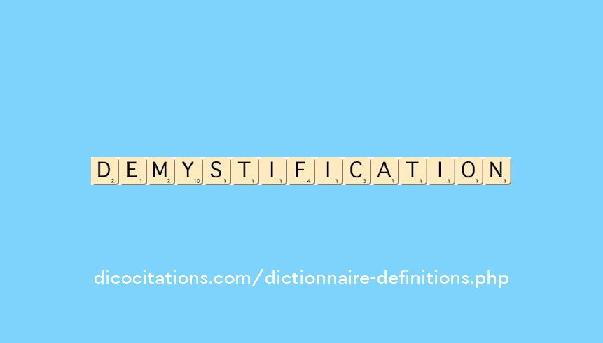 demystification demystification