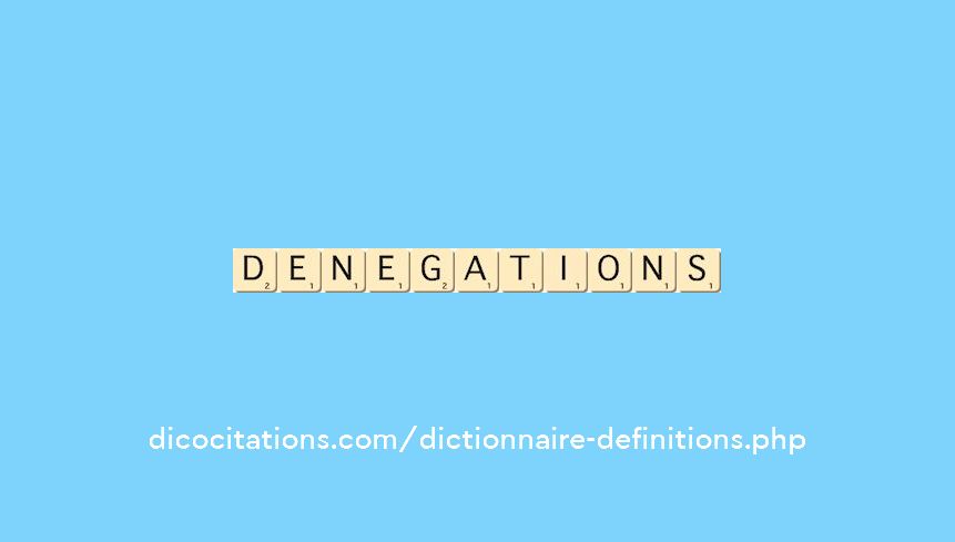 denegations