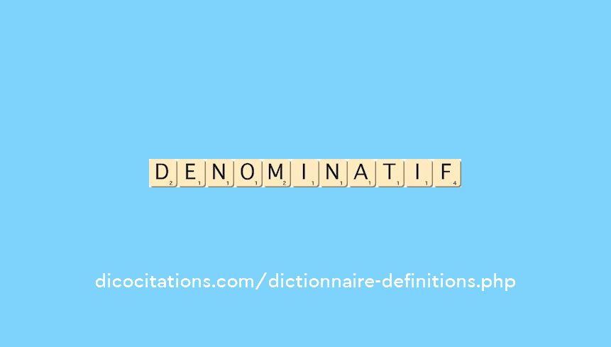 denominatif denominatif