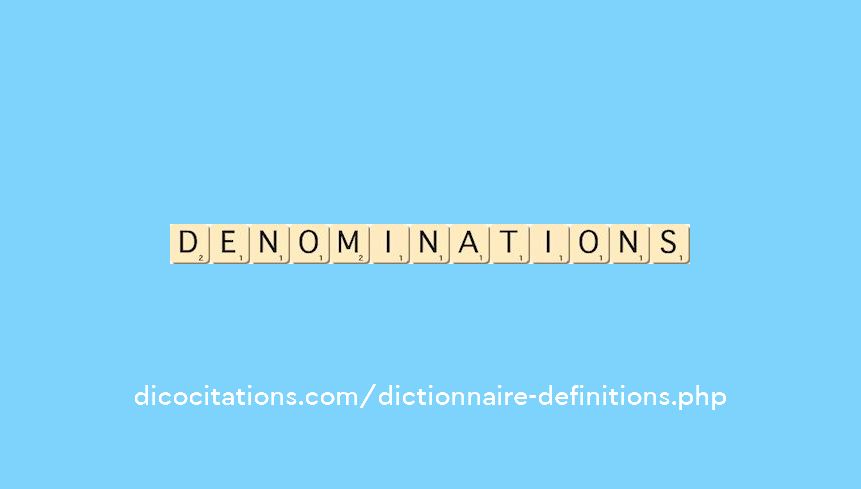 denominations
