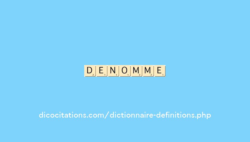 denomme denomme