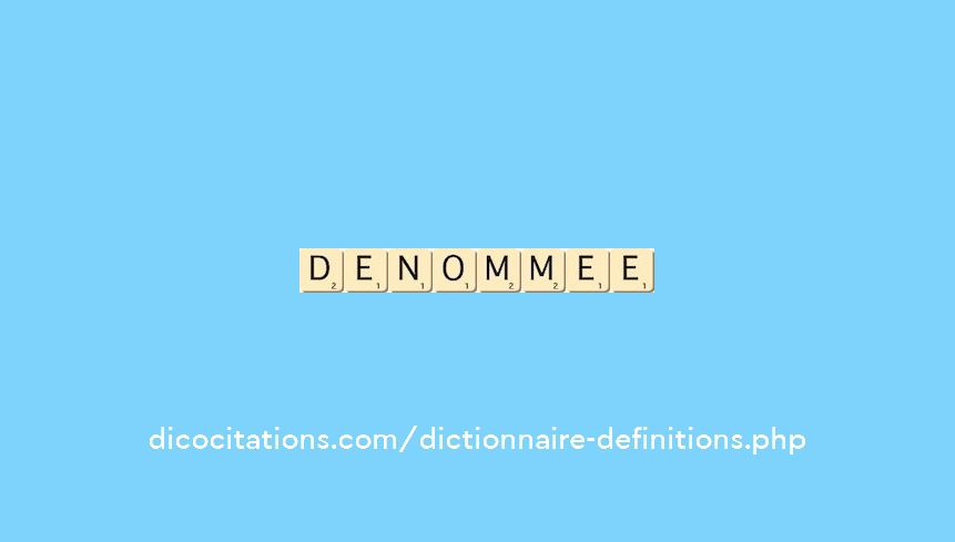 denommee denommee