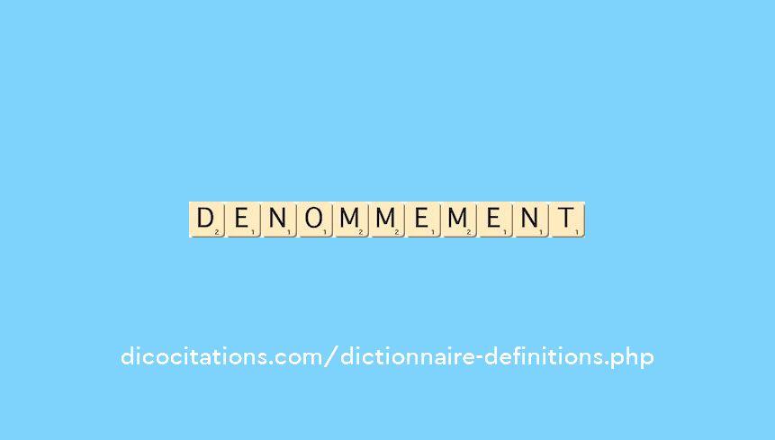 denommement