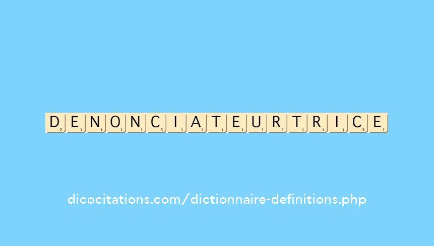 denonciateur--trice