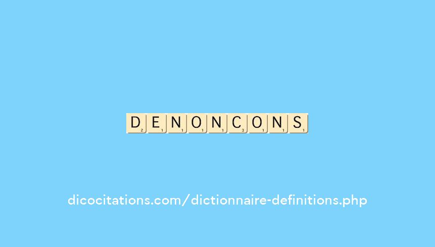 denoncons denoncons