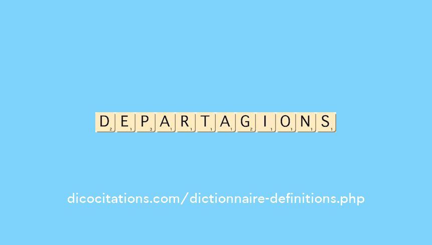 departagions departagions