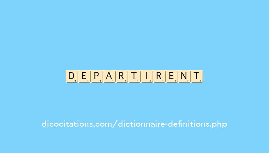 departirent departirent